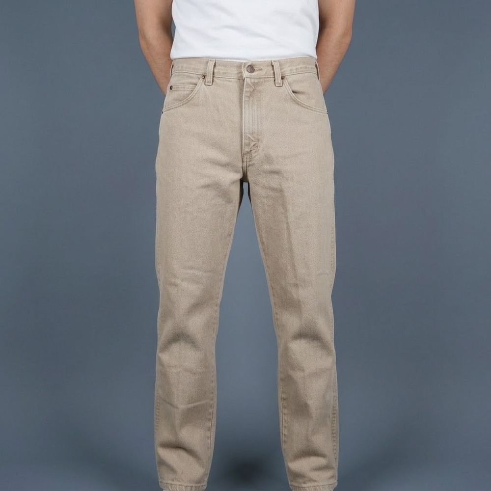 Wrangler‎ Authentic Jeans Men's 33x30 Tan Beige Denim USA Made